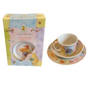 Vintage Christening Collection Classic Pooh Royal Doulton New Unused Ope…